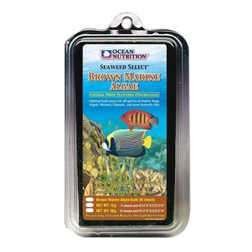 Корм для морских рыб Brown Marine Algae Ocean Nutrition (коричневые морские водоросли) 30 гр с прищепкой